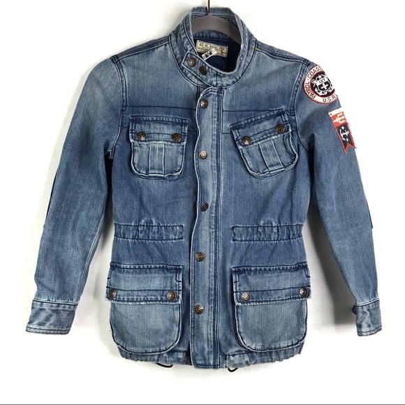 ralph lauren girls denim jacket